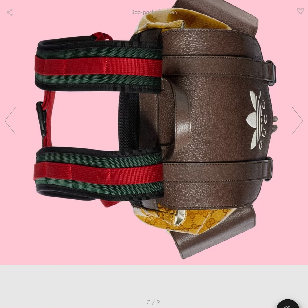 Authentic Addidas x Gucci Backpack - Picture 5 of 14